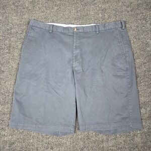 Peter Millar Mens Size 44 Blue Pima‎ Cotton Stretch Flat Front Chino Shorts 44R